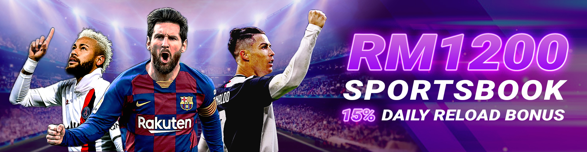 RM1200 Sportsbook 15% DAILY RELOAD BONUS